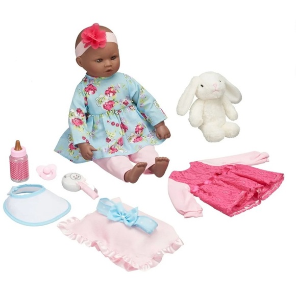 My Sweet Love 18" Doll and Accessories Set with Plush Bunny and extra outfit - Picture 2 of 5